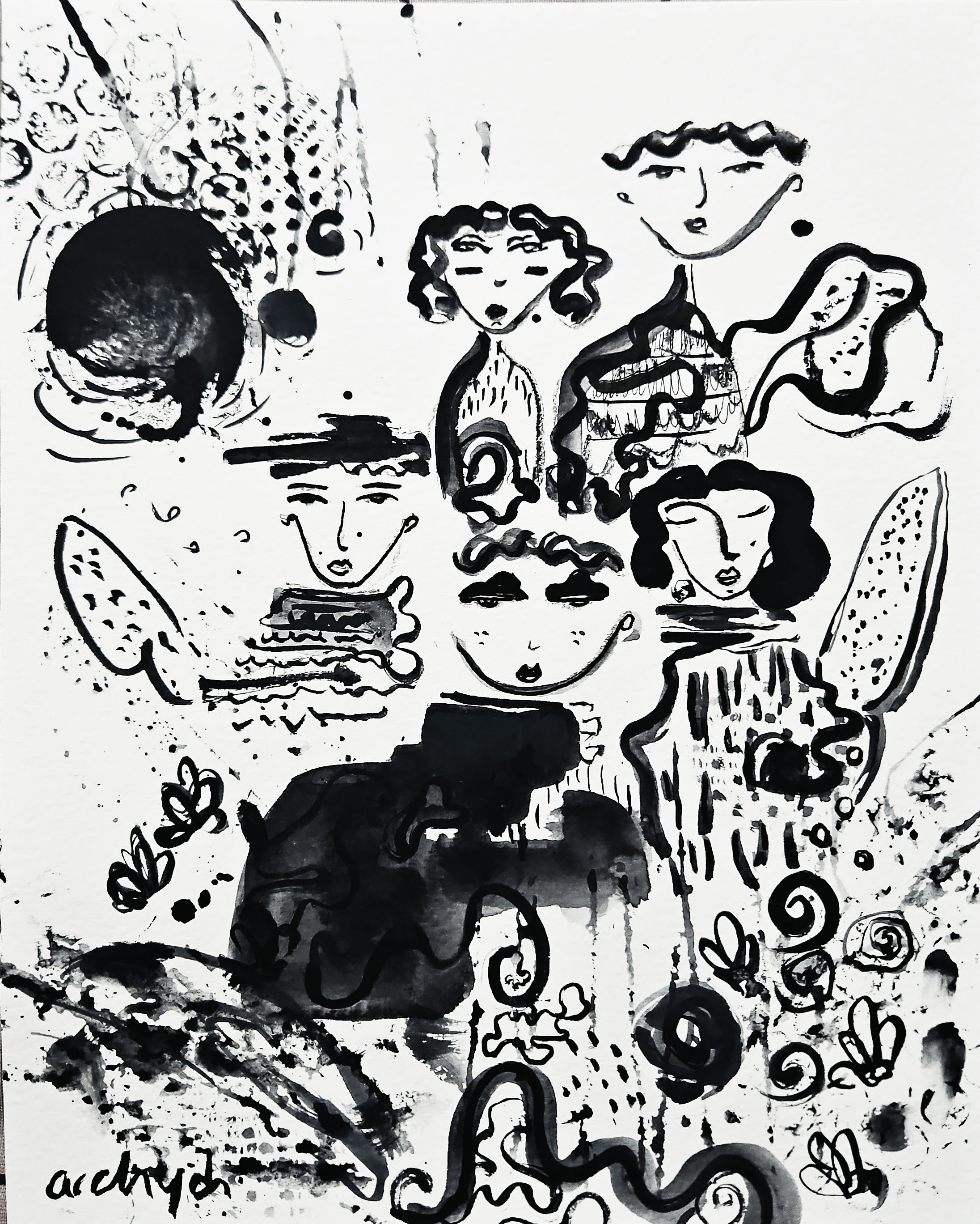 Aynı Siyah Fine Art Print